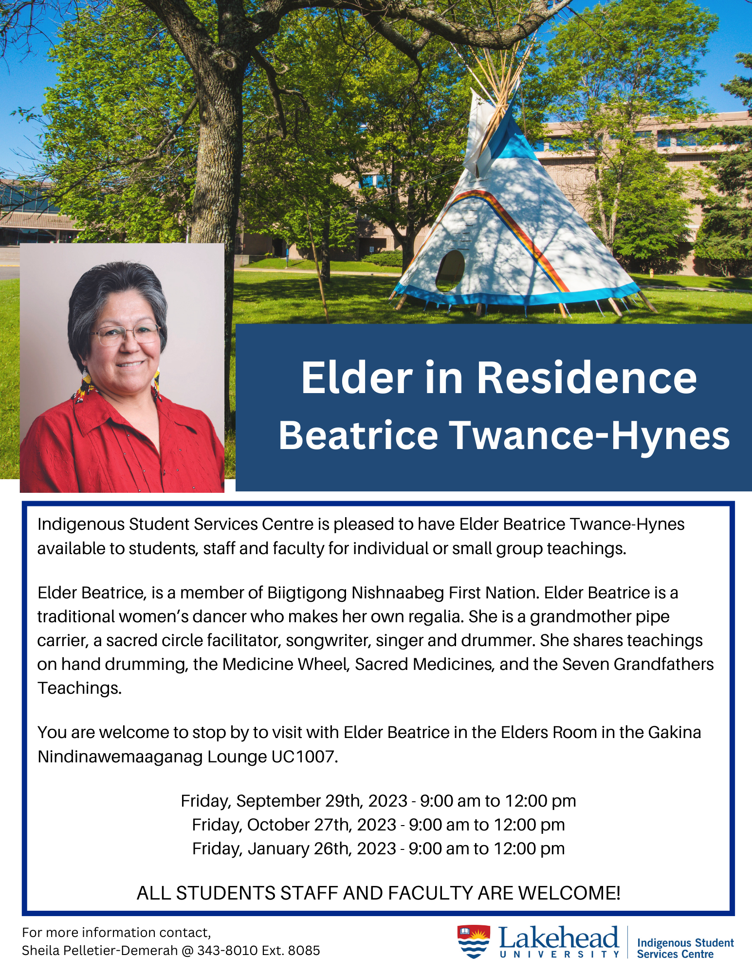 Elder in Residence Beatrice Twance Hynes Lakehead University